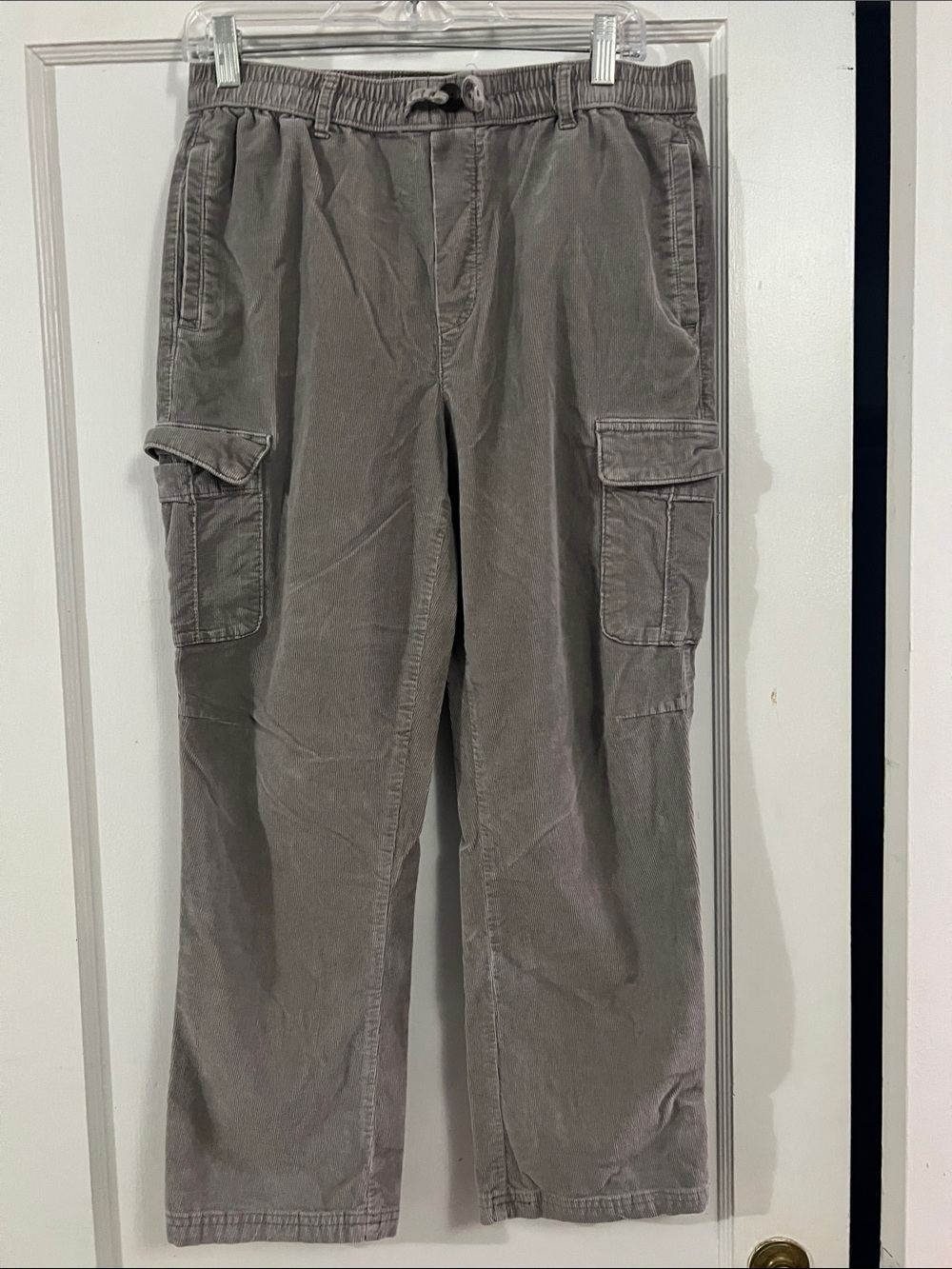 abercrombie kids Taupe Cargo Pants - Gray
